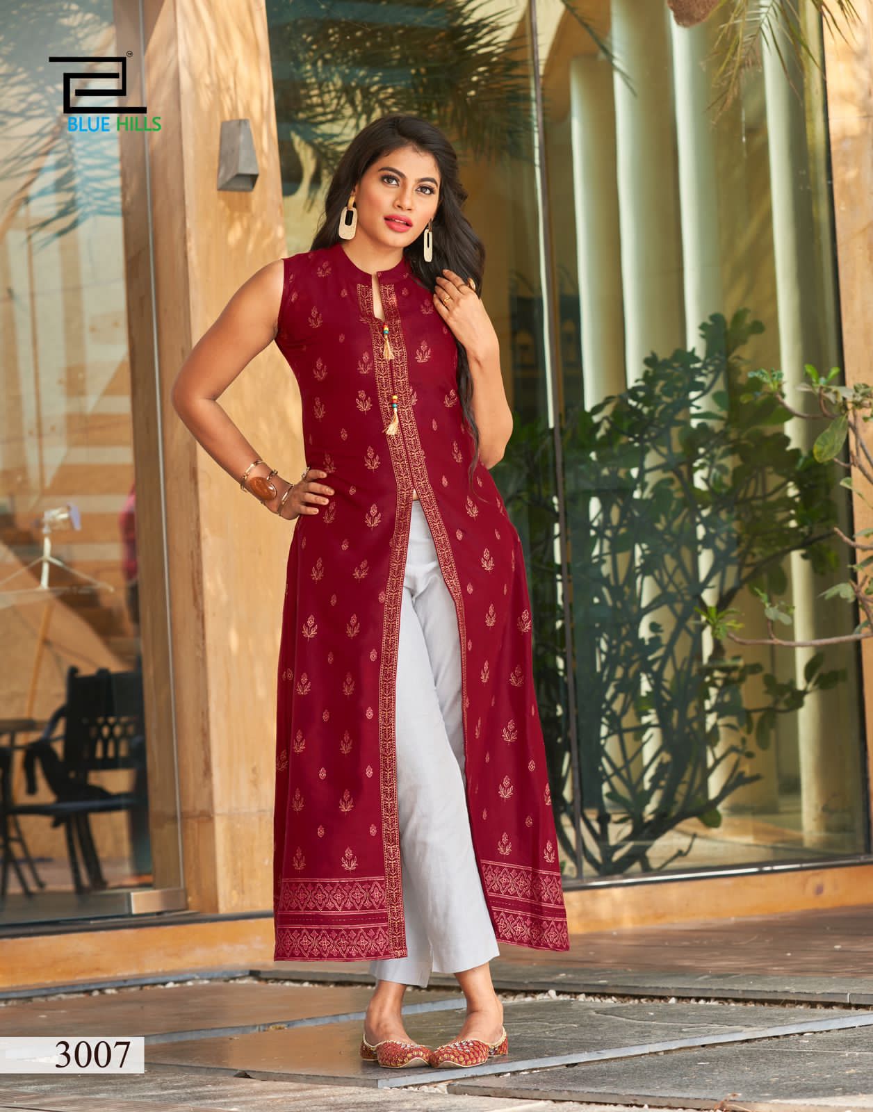 Nitya NX Fancy Designer Stylish Function Wear Long Center Slit Kurti Collection
